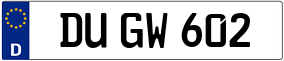 Truck License Plate